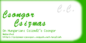 csongor csizmas business card